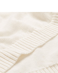 weißer Pullover mit einem Rundhalsausschnitt von Beams
