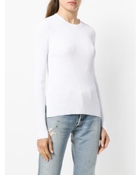 weißer Pullover mit einem Rundhalsausschnitt von Rag & Bone