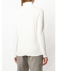 weißer Pullover mit einem Rundhalsausschnitt von A.P.C.
