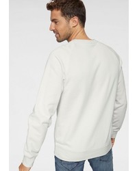 weißer Pullover mit einem Rundhalsausschnitt von s.Oliver