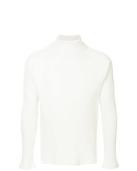 weißer Pullover mit einem Rundhalsausschnitt von SASQUATCHfabrix.