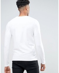 weißer Pullover mit einem Rundhalsausschnitt von Asos