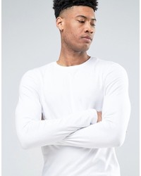 weißer Pullover mit einem Rundhalsausschnitt von Asos