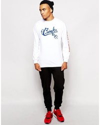 weißer Pullover mit einem Rundhalsausschnitt von Crooks & Castles