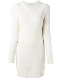 weißer Pullover mit einem Rundhalsausschnitt von Valentino