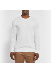 weißer Pullover mit einem Rundhalsausschnitt von A.P.C.