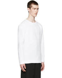 weißer Pullover mit einem Rundhalsausschnitt von Fendi