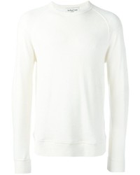 weißer Pullover mit einem Rundhalsausschnitt von YMC