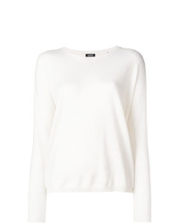 weißer Pullover mit einem V-Ausschnitt von Aspesi