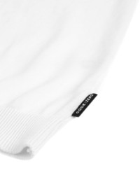 weißer Pullover mit einem V-Ausschnitt von CODE-ZERO
