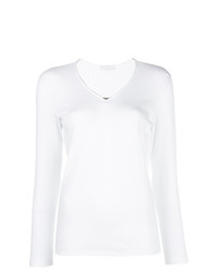 weißer Pullover mit einem V-Ausschnitt von Fabiana Filippi