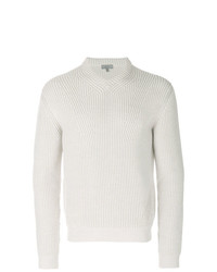 weißer Pullover mit einem V-Ausschnitt von Lanvin