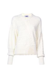 weißer Pullover mit einem V-Ausschnitt von Nomia
