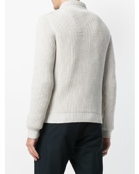 weißer Pullover mit einem V-Ausschnitt von Lanvin