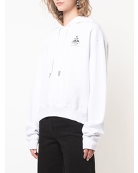 weißer Pullover mit einer Kapuze von Off-White