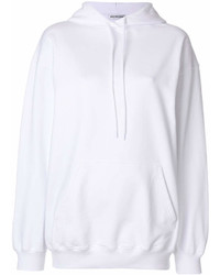 weißer Pullover mit einer Kapuze von Balenciaga
