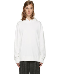 weißer Pullover mit einer Kapuze von Enfold
