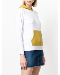 weißer Pullover mit einer Kapuze von Visvim