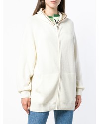 weißer Pullover mit einer Kapuze von Loewe