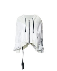 weißer Pullover mit einer Kapuze von Unravel Project