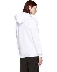 weißer Pullover mit einer Kapuze von Off-White