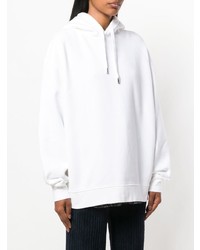 weißer Pullover mit einer Kapuze von Acne Studios