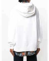 weißer Pullover mit einer Kapuze von Acne Studios