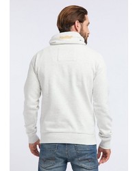 weißer Pullover mit einer weiten Rollkragen von Schmuddelwedda