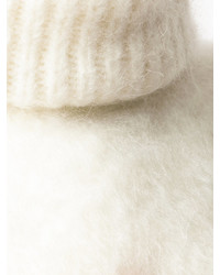 weißer Pullover von Saint Laurent