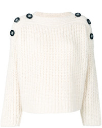 weißer Pullover von Isabel Marant