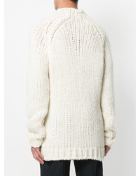 weißer Pullover von Roberto Collina