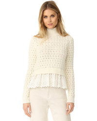 weißer Pullover von Rebecca Taylor