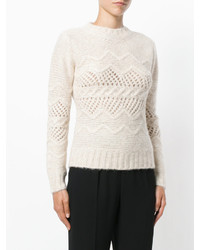 weißer Pullover von Ermanno Scervino