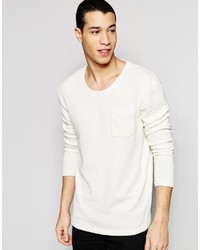weißer Pullover von Selected