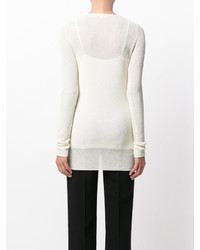 weißer Pullover von Helmut Lang