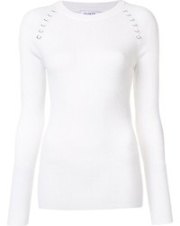 weißer Pullover von Thierry Mugler