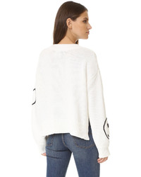 weißer Pullover von Wildfox Couture