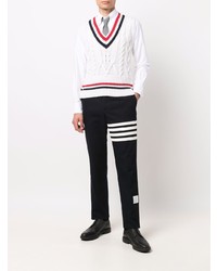 weißer Pullunder von Thom Browne