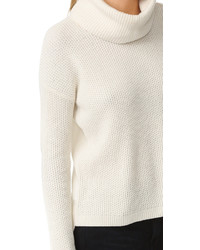 weißer Rollkragenpullover mit Reliefmuster von Madewell