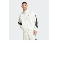 weißer Rollkragenpullover von adidas Sportswear