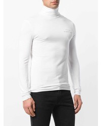 weißer Rollkragenpullover von Raf Simons