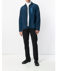 weißer Rollkragenpullover von Raf Simons