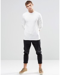 weißer Rollkragenpullover von Asos