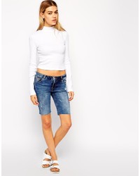 weißer Rollkragenpullover von Asos