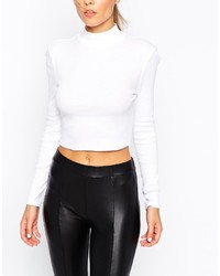 weißer Rollkragenpullover von Asos