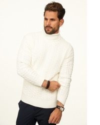 weißer Rollkragenpullover von DAILY COTTON