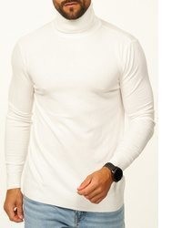 weißer Rollkragenpullover von DAILY COTTON
