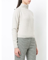 weißer Rollkragenpullover von The Elder Statesman