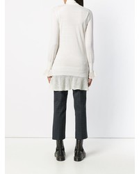 weißer Rollkragenpullover von Sacai