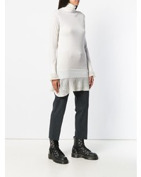 weißer Rollkragenpullover von Sacai